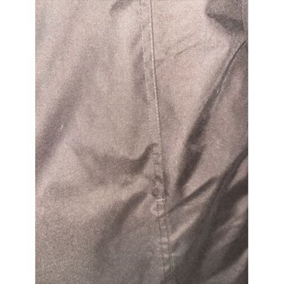 Lands End Brown Button Front Weatherproof Water Resistant Lined Raincoat M 10/12 - Picture 4 of 8